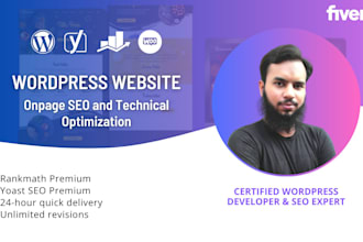 do wordpress onpage seo with rankmath or yoast technical optimization