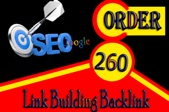 do build 260  white hat SEO authority backlinks manual link building