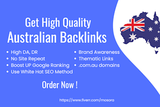 provide high quality com au links for australian site