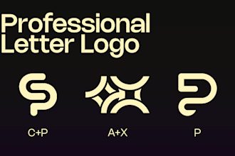 create a professional letter logo