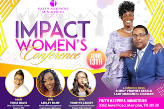 create exceptional church flyer, event flyer in  8hours