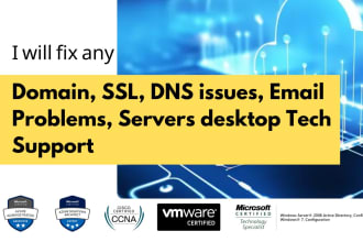 fix any domain, SSL, dns related issues and setup cloudflare,