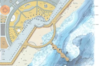 render site plan, master plan and landscape design