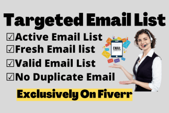 collect active and valid niche targeted email list