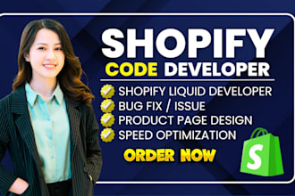 be your shopify liquid developer bug fix and shopify custom coding developer