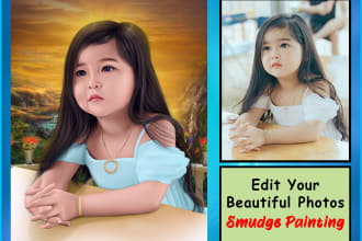 make digital smudge painting from your photo awesome
