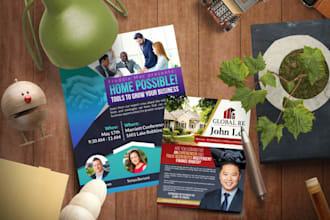 design an amazing flyer, poster, post card