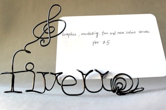 create your logo, message, or name with wire art