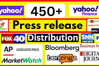 do professional press release distribution on 450 plus premium sites