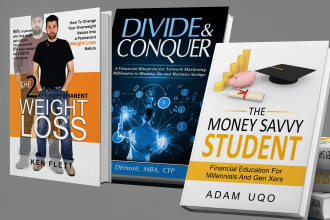 design professional non fiction book cover, ebook, paperback