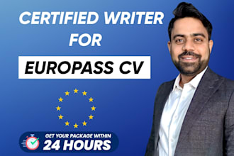 expertly craft europass CV and cover letter for UK and europe job markets