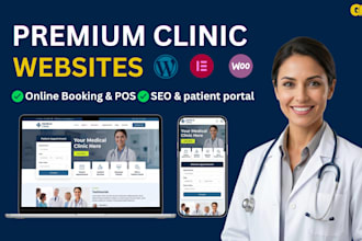 build a medical and healthcare clinic website with booking