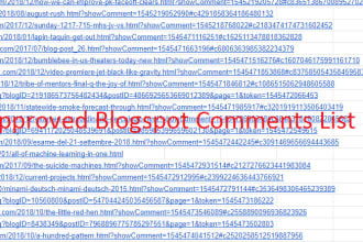 prepare SEO 300 blogspot comments approved backlinks list