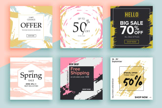 design 3 engaging instagram promotion flyer post banner ad