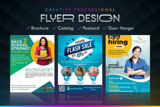 create media kit, epk, event flyer, door hanger, postcard design