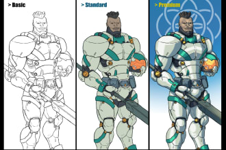 draw your superhero character design