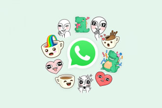 create an whtsapp animated GIF and stickers for you