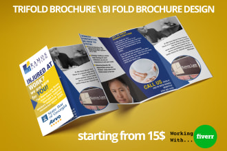 do trifold brochure flyer bifold within 24hours