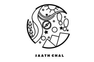 design adventure, traveling, hiking, outdoor logo or t shirt