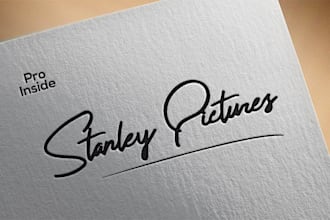 design creative signature handwritten or typography logo design for your brand