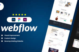 redesign or design your custom webflow website
