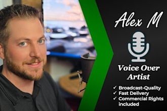 record a professional commercial voiceover