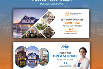 create facebook cover photo or social media banner design