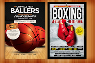 design sports ,event and business flyers