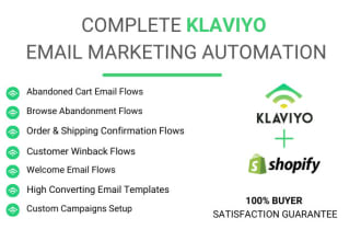 setup klaviyo email marketing flows for shopify store