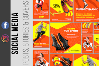 design attractive social media posts and banners
