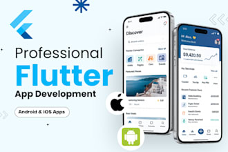 develop a flutter app for android and ios