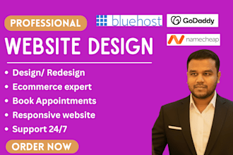 create wordpress ecommerce website on bluehost, namecheap, godaddy