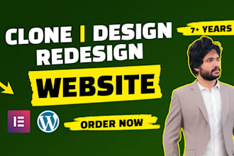clone, redesign and rebuild wordpress website with elementor
