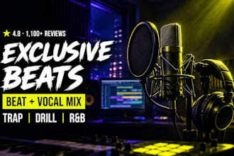 be your trap, drill and hip hop beat maker for custom exclusive beats