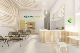 design and 3d render your commercial space interior