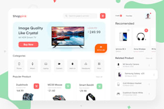 make a ecommerce website with mobile friendly design