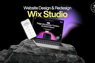design a custom, responsive wix studio website for any business