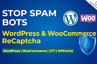 secure wordpress and woocommerce with google recaptcha