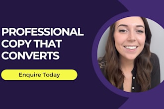 write professional sales copy