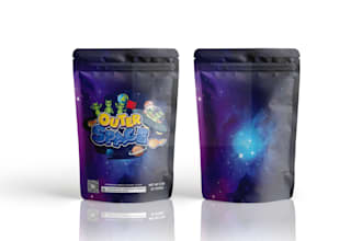 do design pouch, mylar bag, packaging design, weed, cannabis