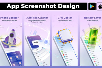 do professional app screenshots for play store and app store