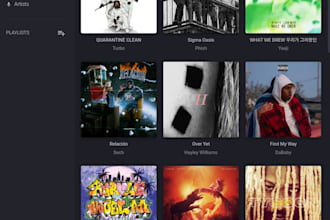 make a music website like spotify and ganaa