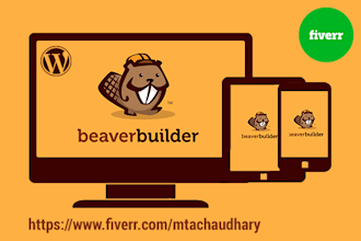 build a responsive wordpress website with elementor or beaver builder