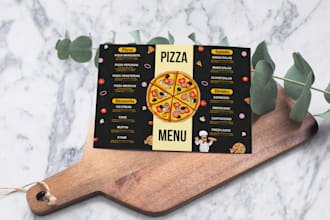 design restaurant and food menu, flyer, brochure