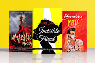 do unique book cover design, ebook cover, book cover