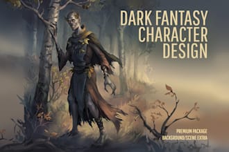 draw fantasy or horror character illustration