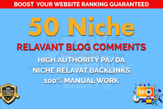 provide your niche relevant blog comment backlinks