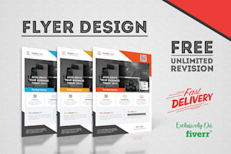 design an awesome flyer for you