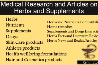 do medical research on herbs, supplements and nutrients