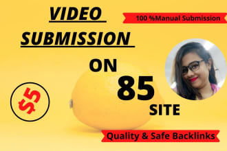 manually upload or share your video to top 85 video submission sites